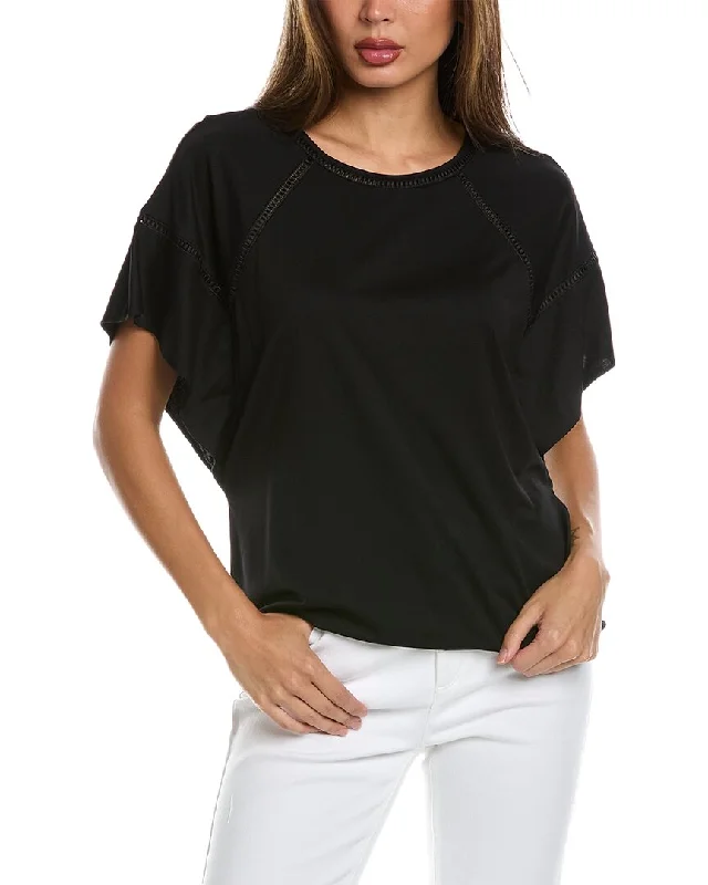 Anne Klein Flounce Sleeve T-Shirt