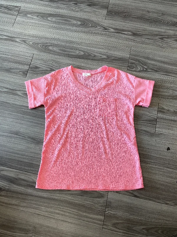 Coral Top Short Sleeve Clothes Mentor, Size L