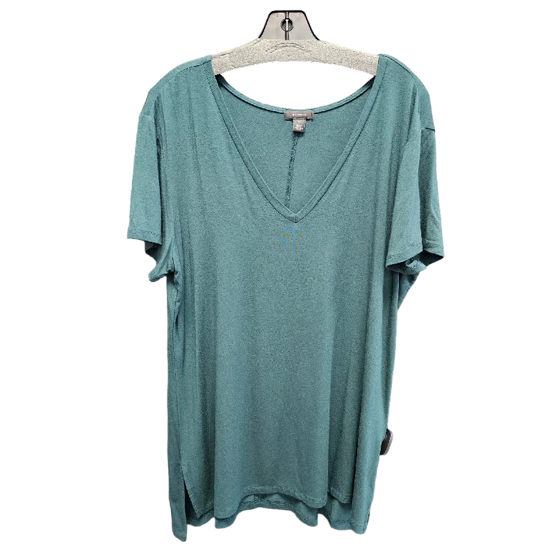 Green Top Short Sleeve Halogen, Size Xl