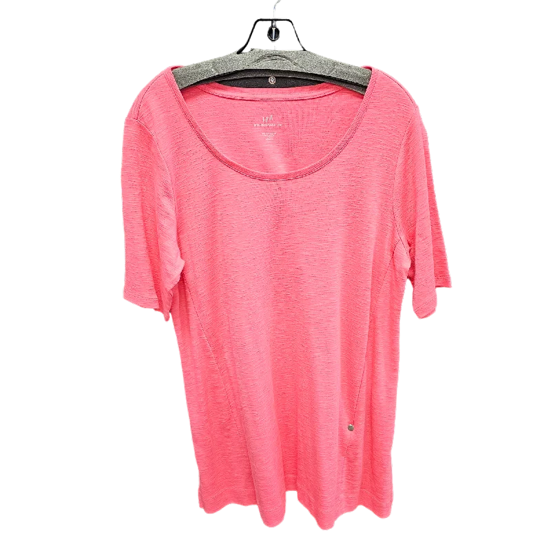 Pink Top Short Sleeve J. Jill, Size 1x