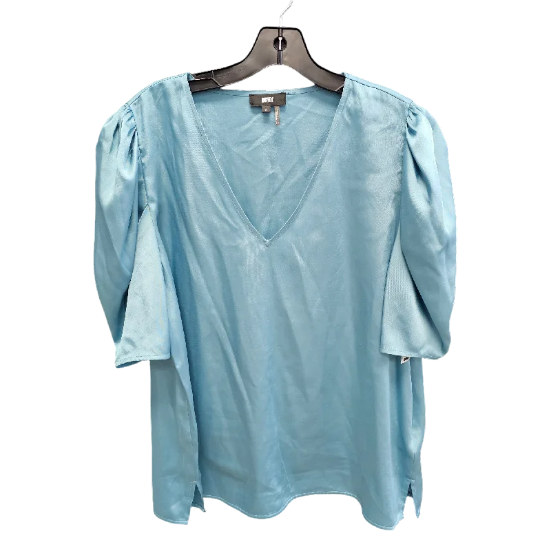 Teal Top Short Sleeve Dkny, Size Xl