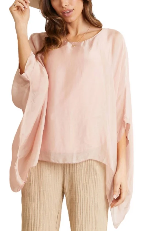 Amber Dolman Top Blouse In Periwinkle