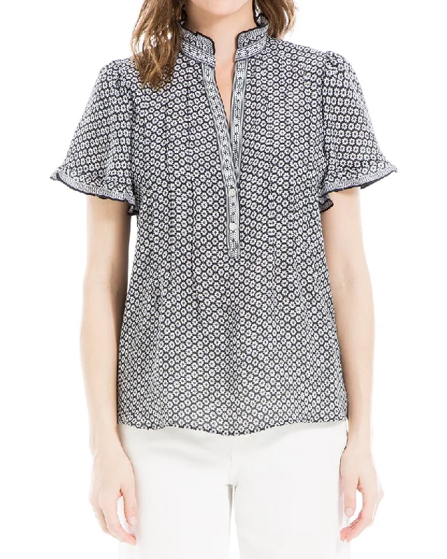 Max Studio Pintuck Blouse