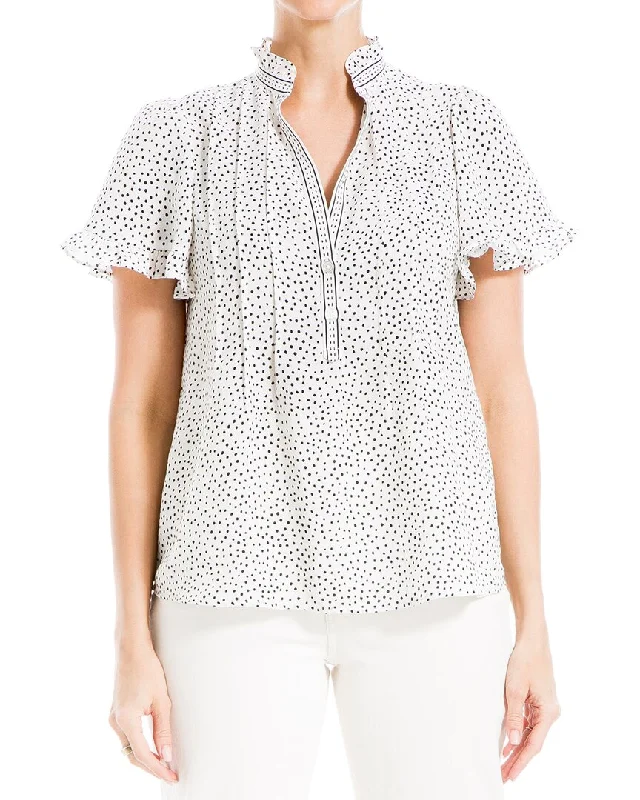 Max Studio Pintuck Blouse