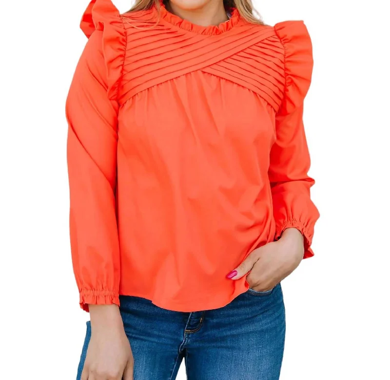 Mckenna Top Blouse In Fire