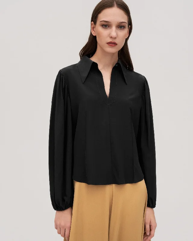 Women's Basic 100% Silk Blouse