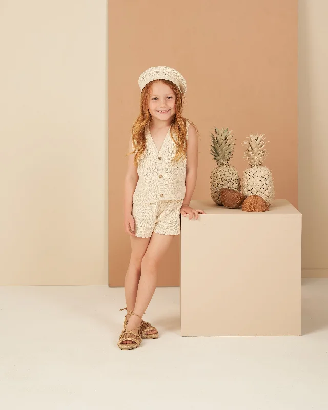 The Knit Vest by Rylee + Cru - Natural - KIDS