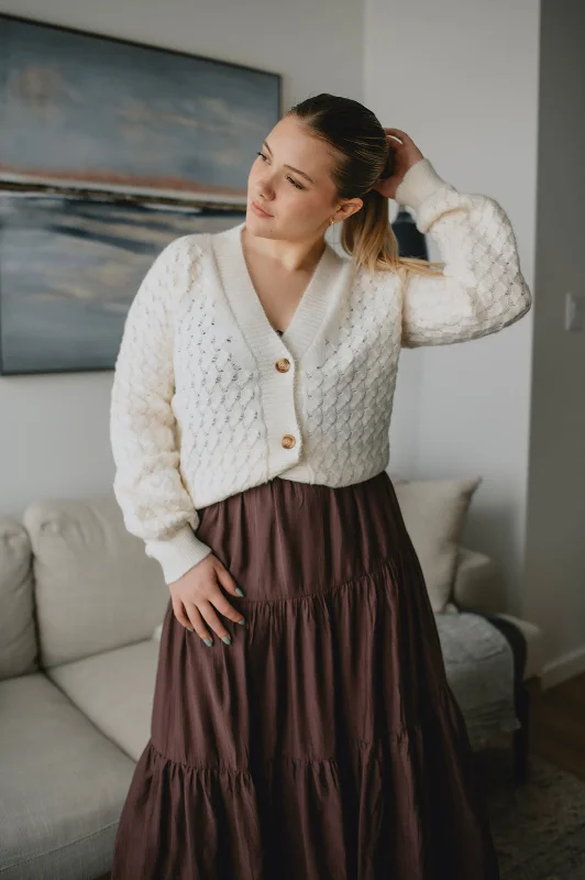 The Waffle Knit Chunky Cardigan