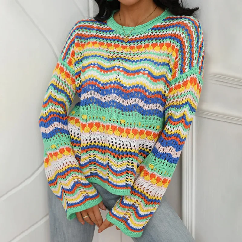 Women's Jumper Cable Knit Pullover Sweater Long Sleeve