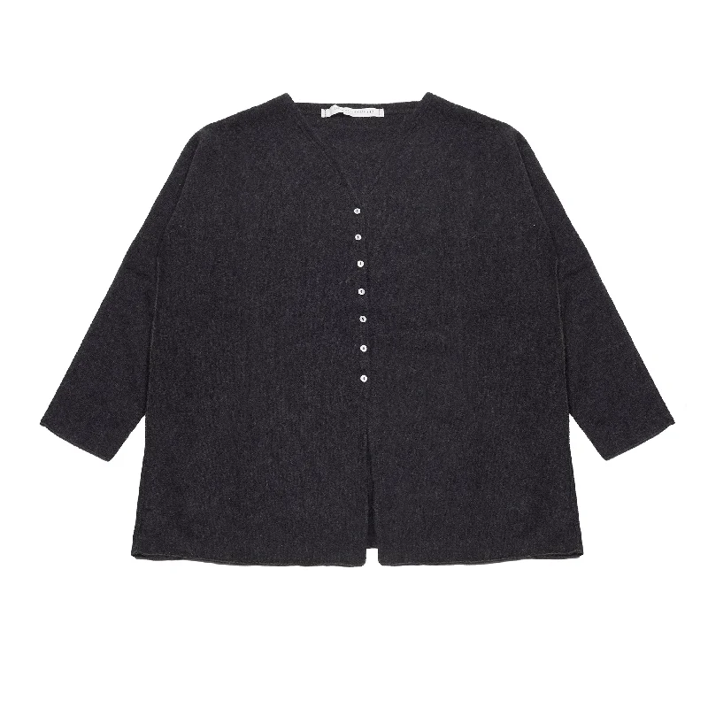 Album Di Famiglia Cashmere Cardigan in Slate