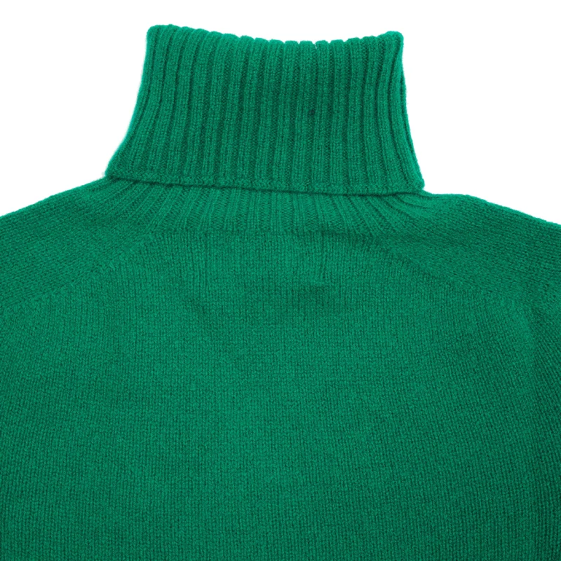 Harley Women's Lambswool Roll Neck Jumper in Jungle