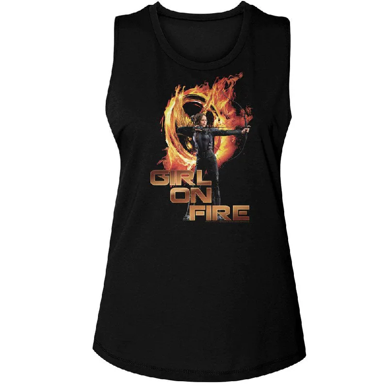 Hunger Games Girl On Fire Womens Tank