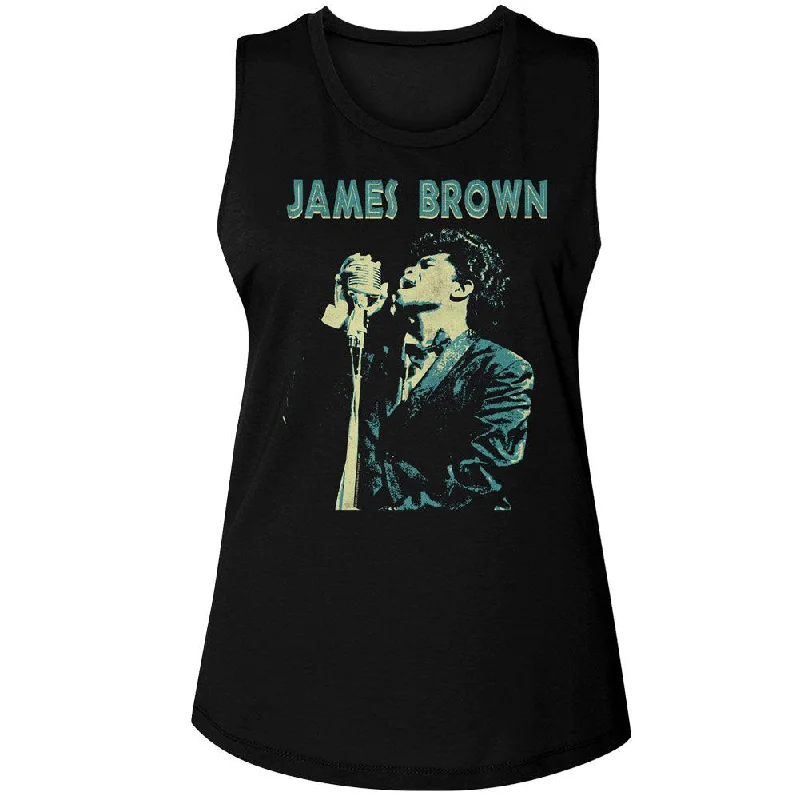 James Brown Jb Singing Womens Tank