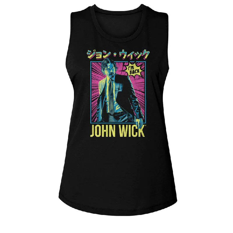 John Wick Neon Manga Ish Womens Tank