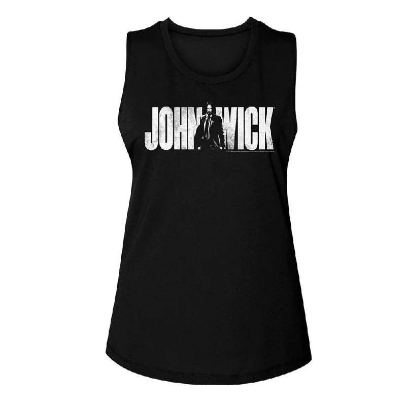 John Wick With Name Womens Tank