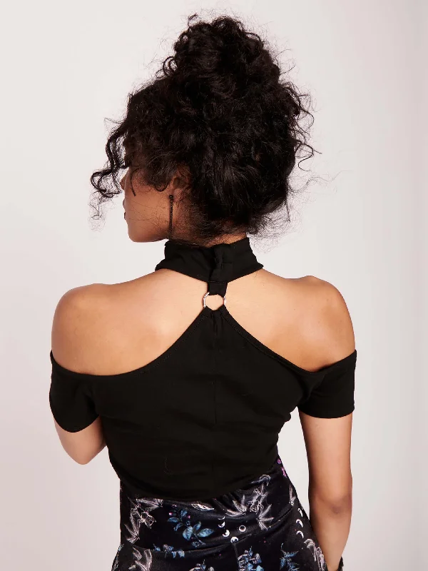 Choker Off Shoulder Crop Top