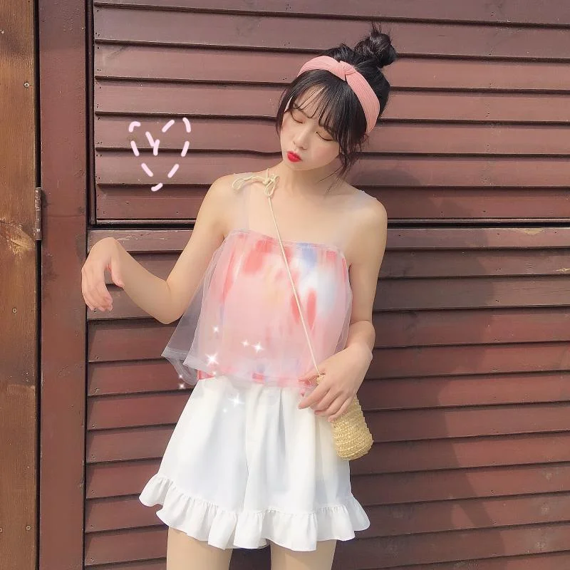 Kawaii Candy Color Crop Top